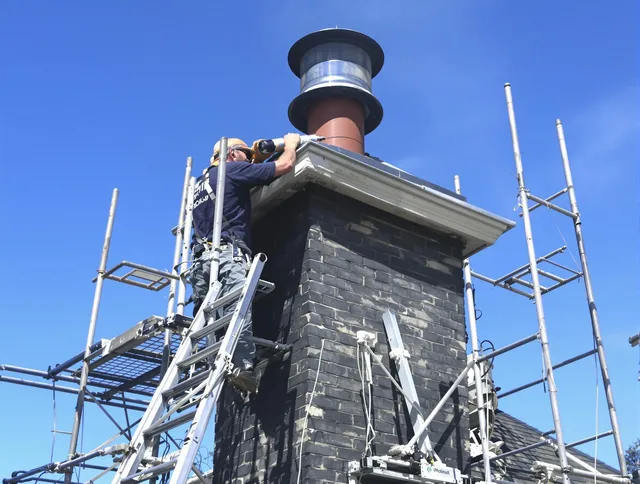 Sturdy chimney crown finished by Placentia Chimney Sweep in Placentia, CA