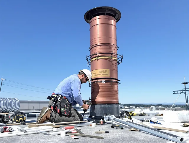 Installed chimney liner by Placentia Chimney Sweep in Placentia, CA