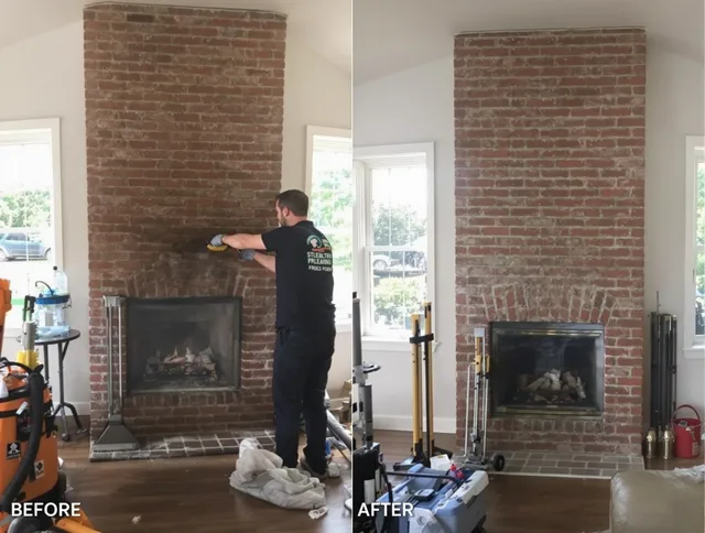 Finished chimney sweeping service by Placentia Chimney Sweep in Placentia, CA