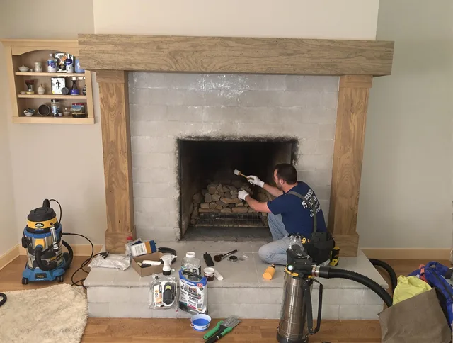Detailed creosote removal process by Placentia Chimney Sweep in Placentia, CA
