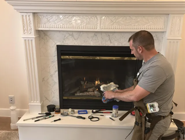 Placentia Chimney Sweep performing fireplace maintenance in Placentia, CA