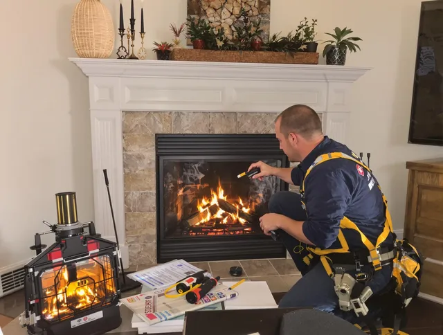 Safety-focused fireplace inspection by Placentia Chimney Sweep in Placentia, CA