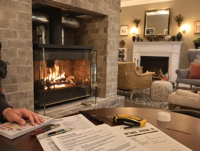 Placentia Chimney Sweep verifying fireplace safety measures in Placentia, CA